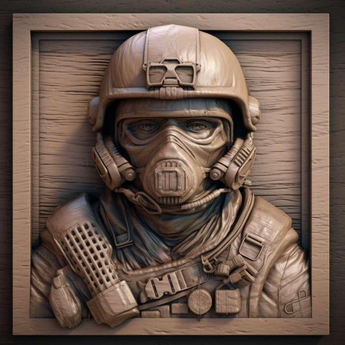 Игры (Warface 3, GAMES_37835) 3D модель для ЧПУ станка